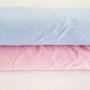 Jersey meliert rosa und hellblau ab 0.5m