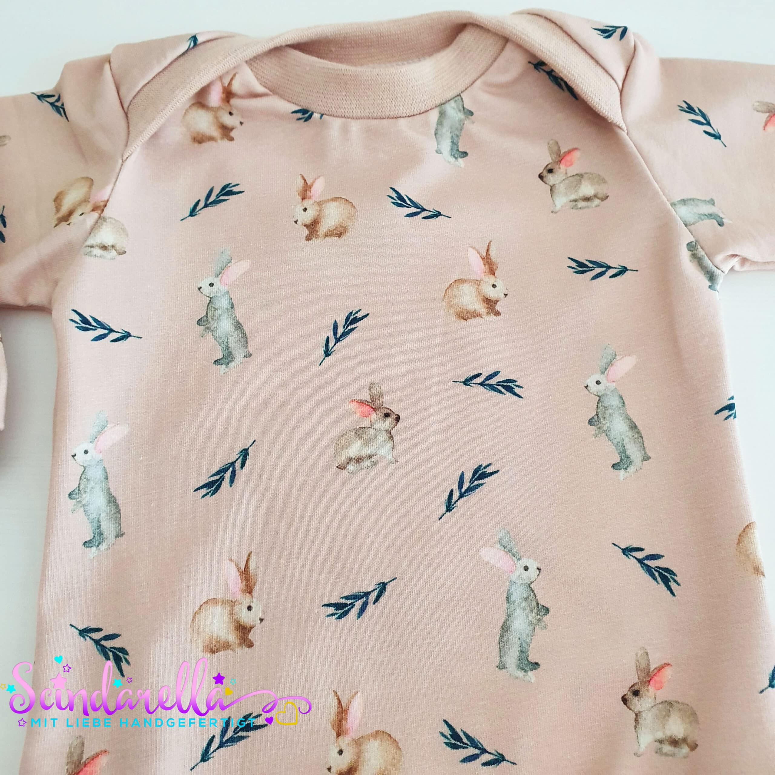 Baby Body kurzarm oder langarm Gr. 56 - 92 (Stoffwahl) – Bild 11