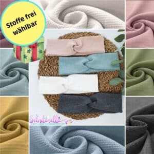 Knotenstirnband Waffeljersey (Stoffwahl)