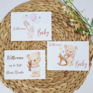Willkommen Baby Karten