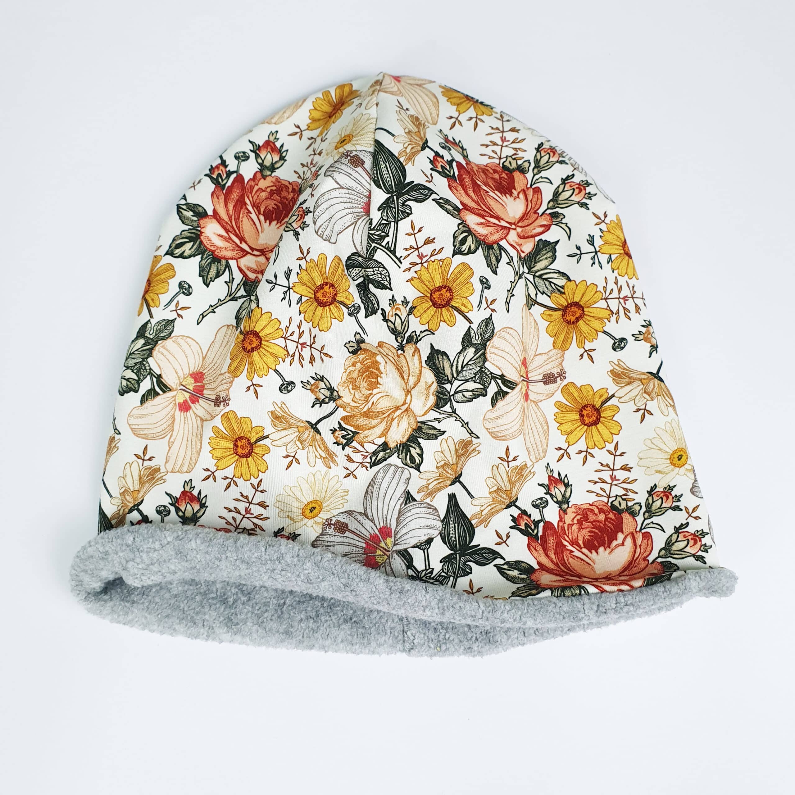 Set Beanie & Loop KU 50 - 52cm / 2-4 Jahre Winter Flower Garden – Bild 7