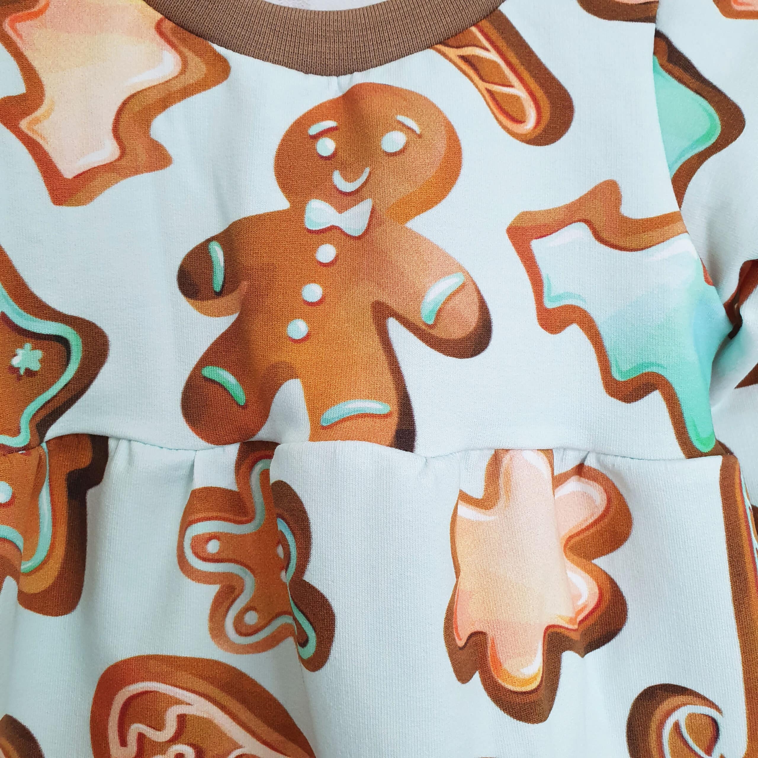 Kleid langarm Gr. 92 Lebkuchen – Bild 9