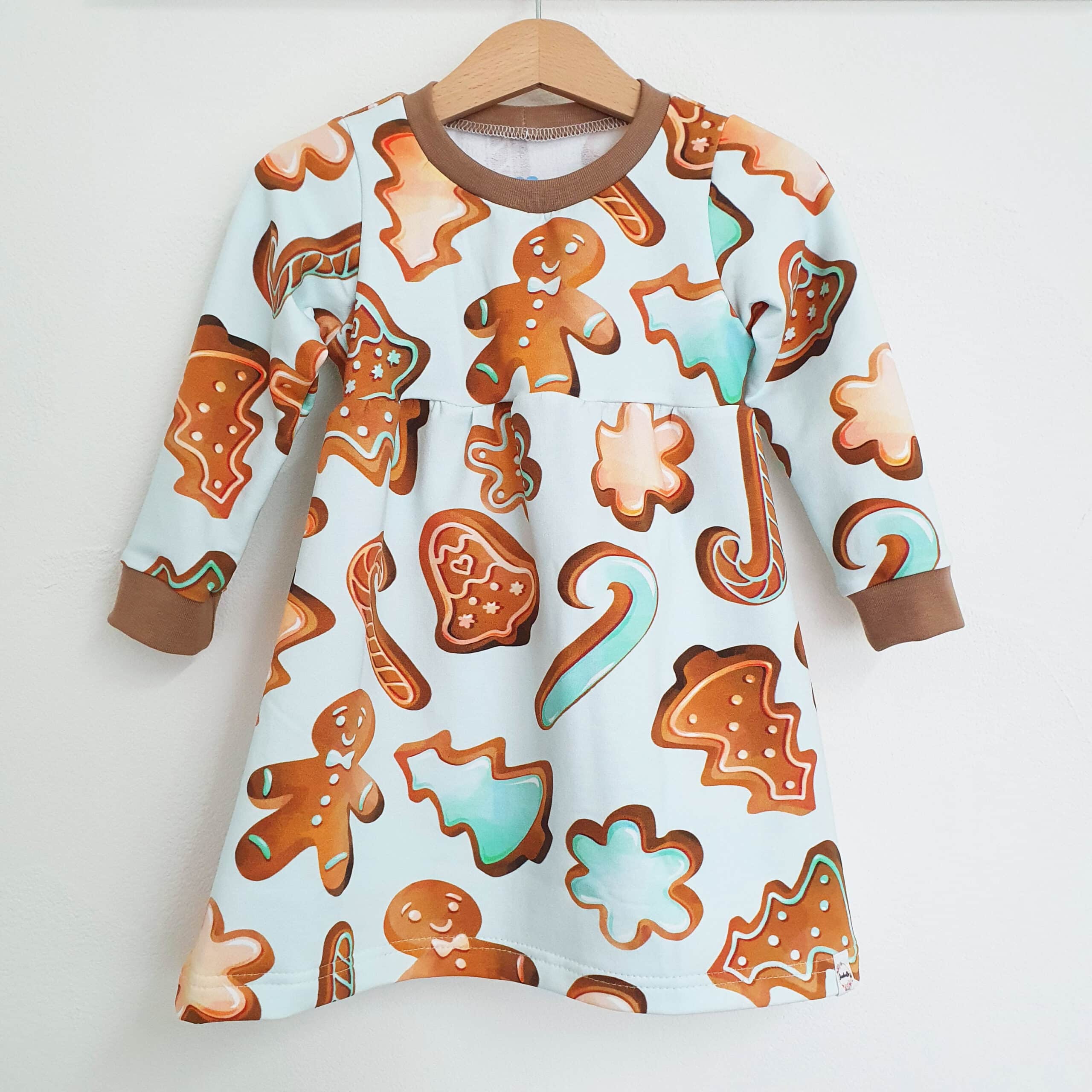 Kleid langarm Gr. 92 Lebkuchen – Bild 8