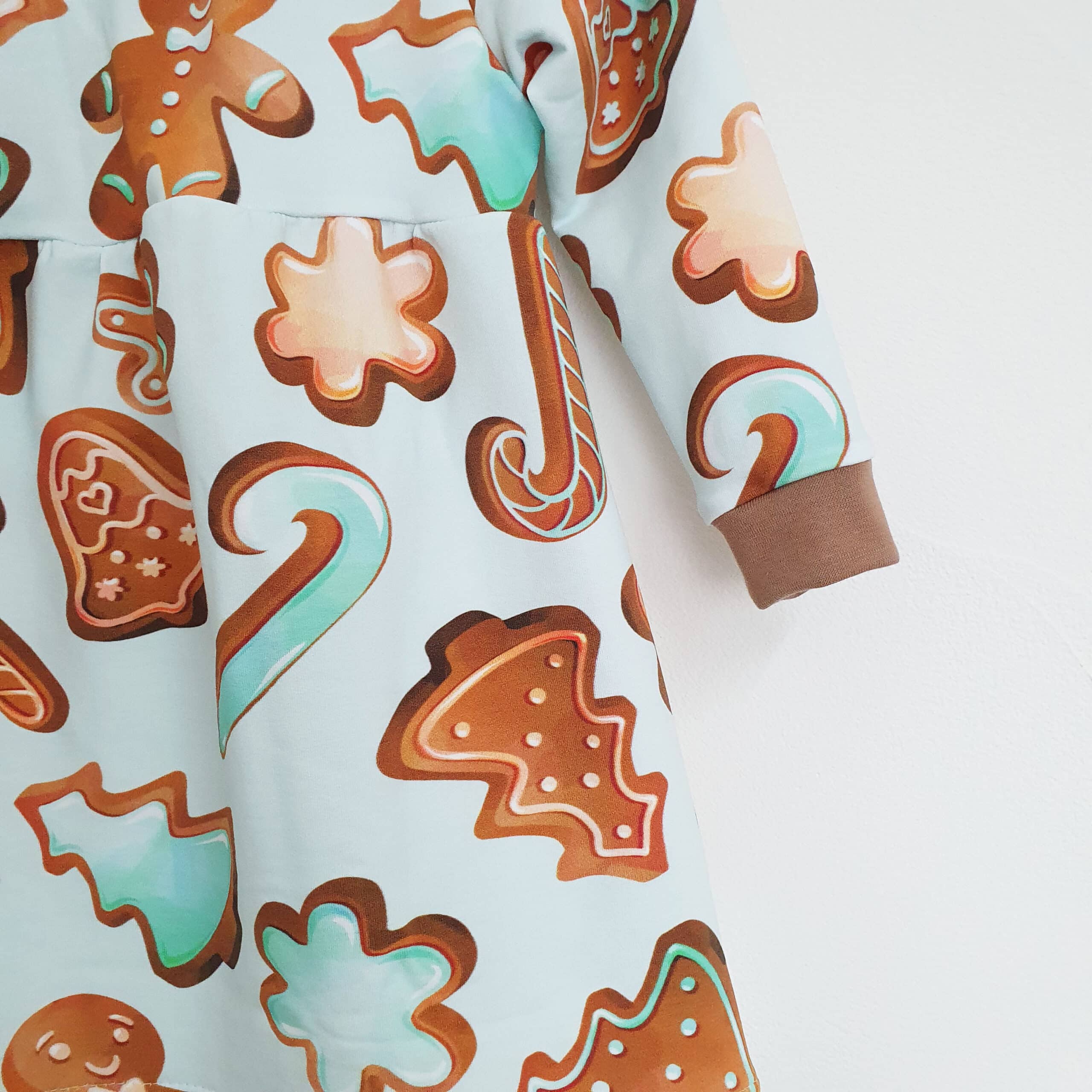 Kleid langarm Gr. 92 Lebkuchen – Bild 4