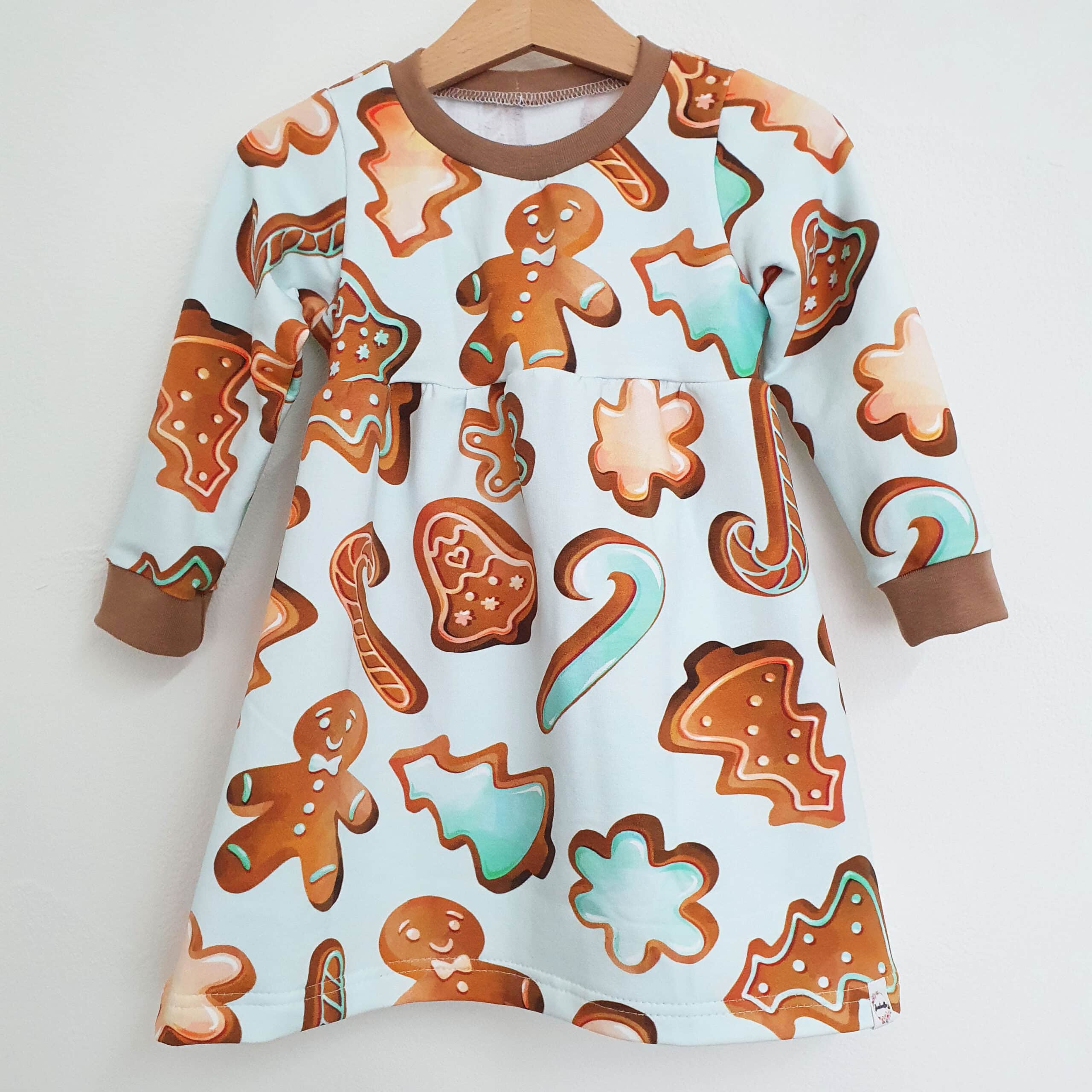 Kleid langarm Gr. 92 Lebkuchen – Bild 7
