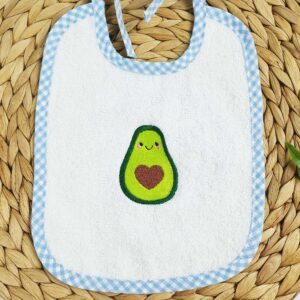 Baby Lätzchen zum binden mit Avocado