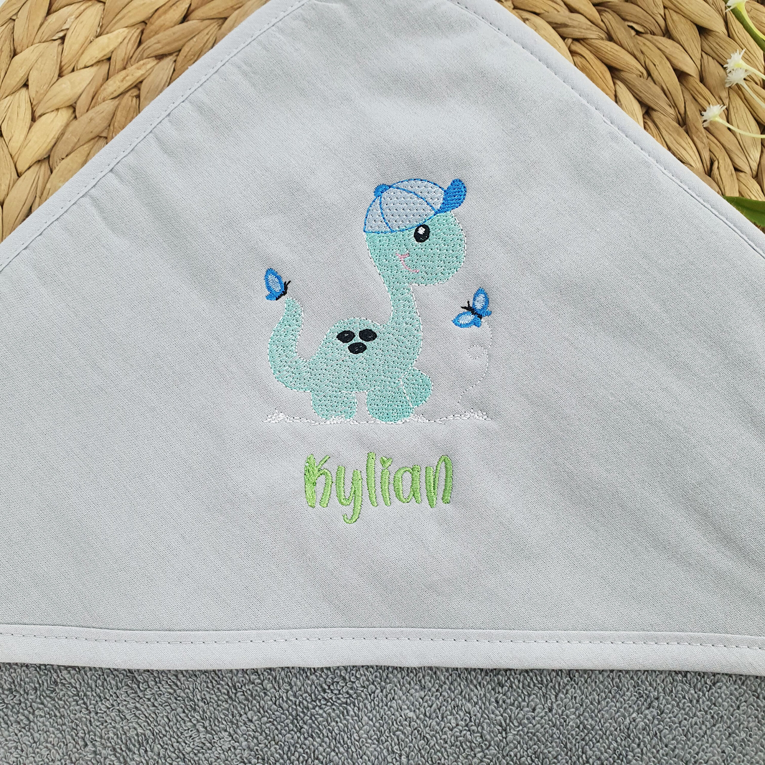 Kapuzenhandtuch / Babybadetuch Dinosaurier – Bild 5
