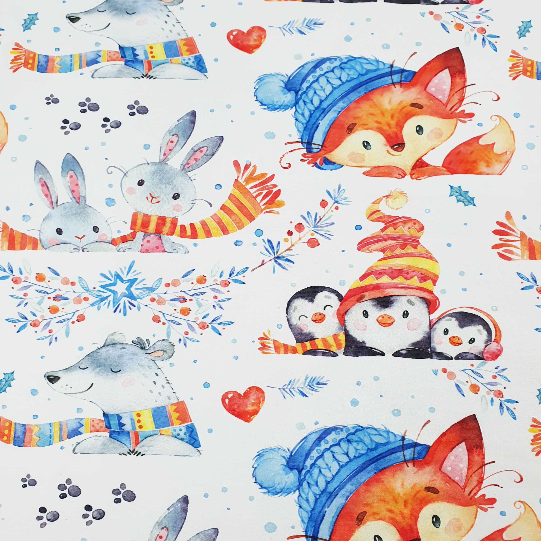 French Terry Winter Tiere ab 0.5m