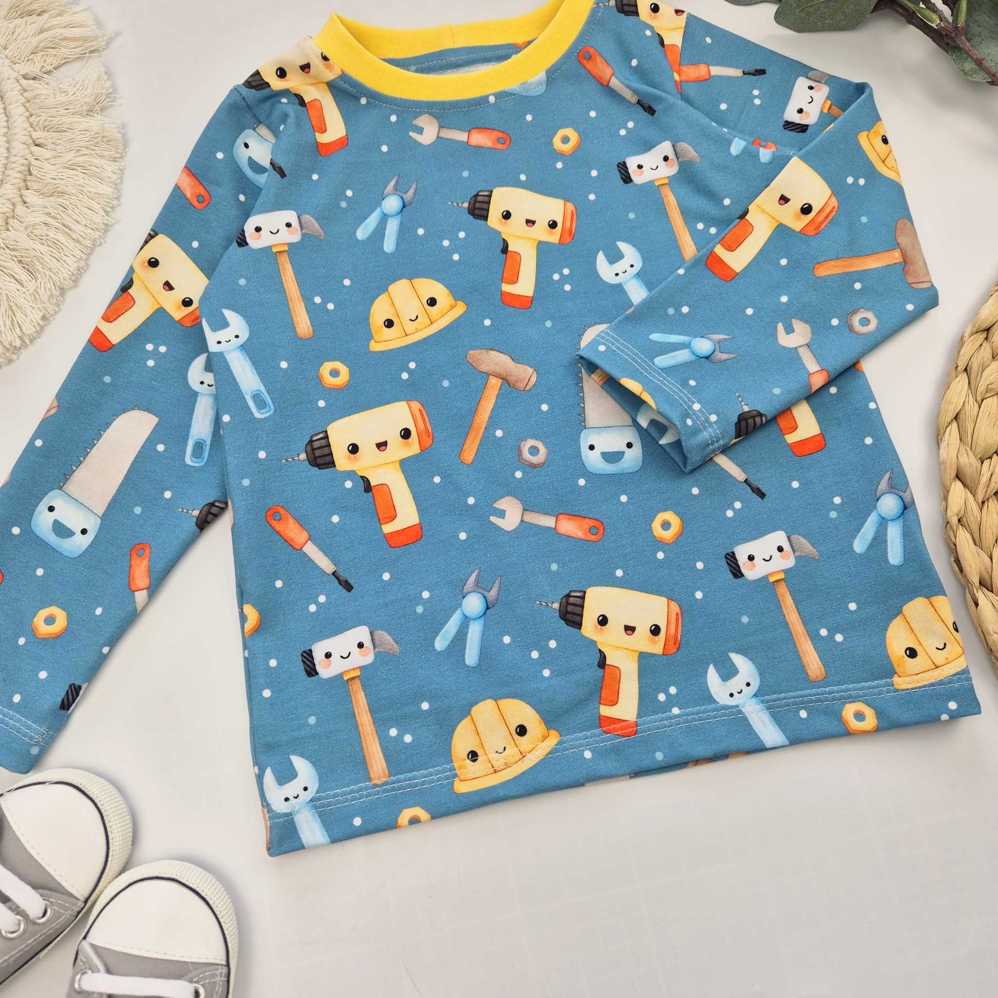 Langarmshirt Werkzeuge Gr. 92 – Bild 4
