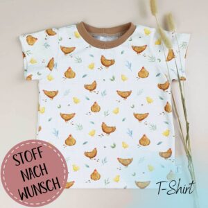 T-Shirt Gr. 56 - 134 (Stoff nach Wunsch)