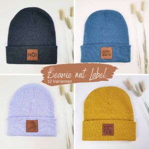 Beanie mit Label (Individuell bestellbar)
