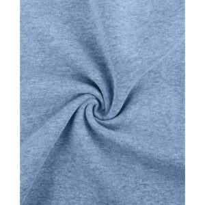 Sweatstoff blau meliert ab 0.5m