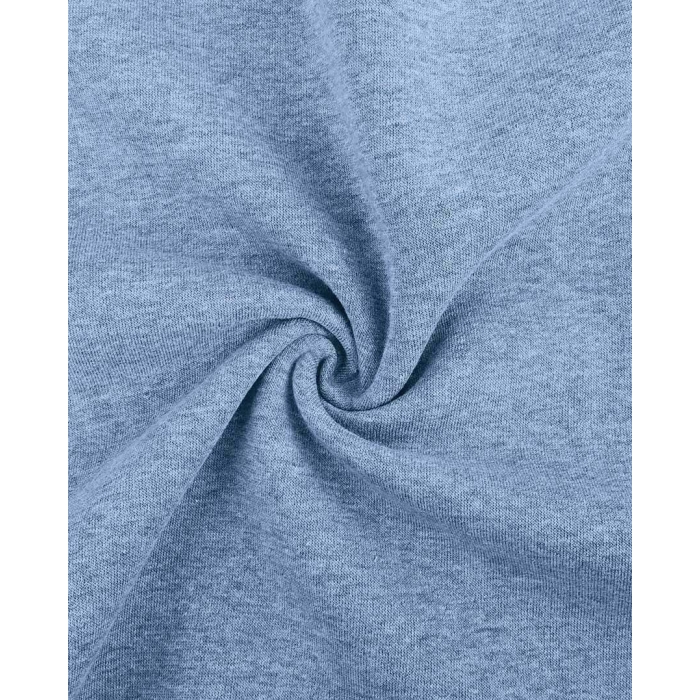 Sweatstoff blau meliert ab 0.5m
