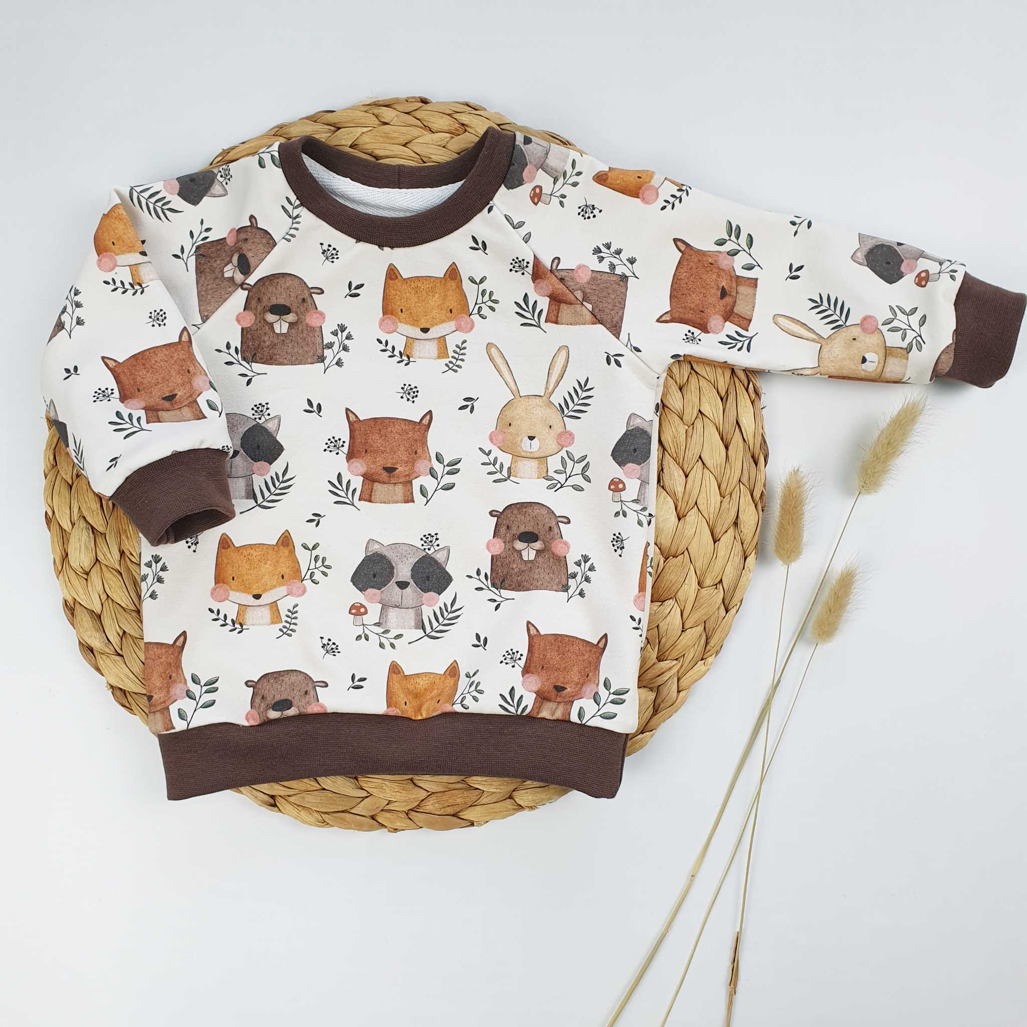 Raglan Sweater Gr. 56 - 134 (Stoffwahl) – Bild 3