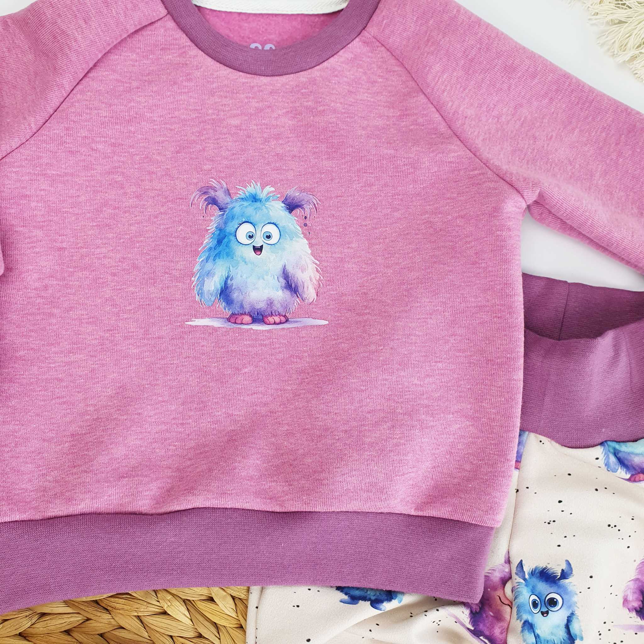 Babyset Monster pink Gr. 62 - 116 – Bild 3