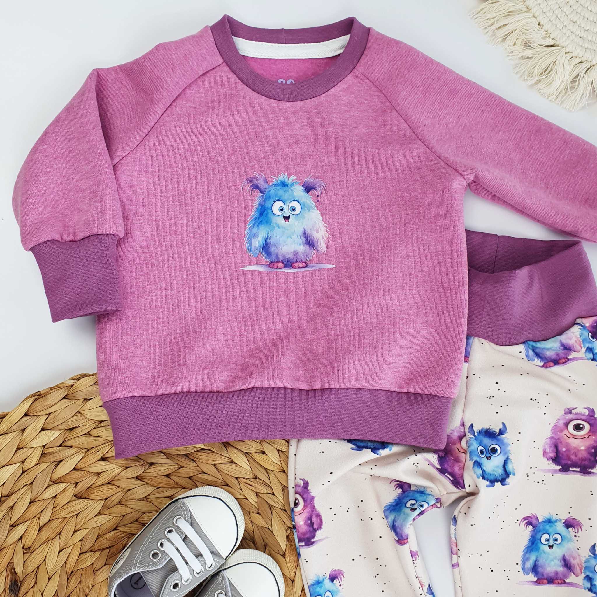 Babyset Monster pink Gr. 62 - 116 – Bild 2