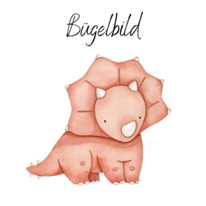 Bügelbild Triceratops 9x9cm