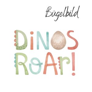 Bügelbild Dinos Roar! 8x5cm