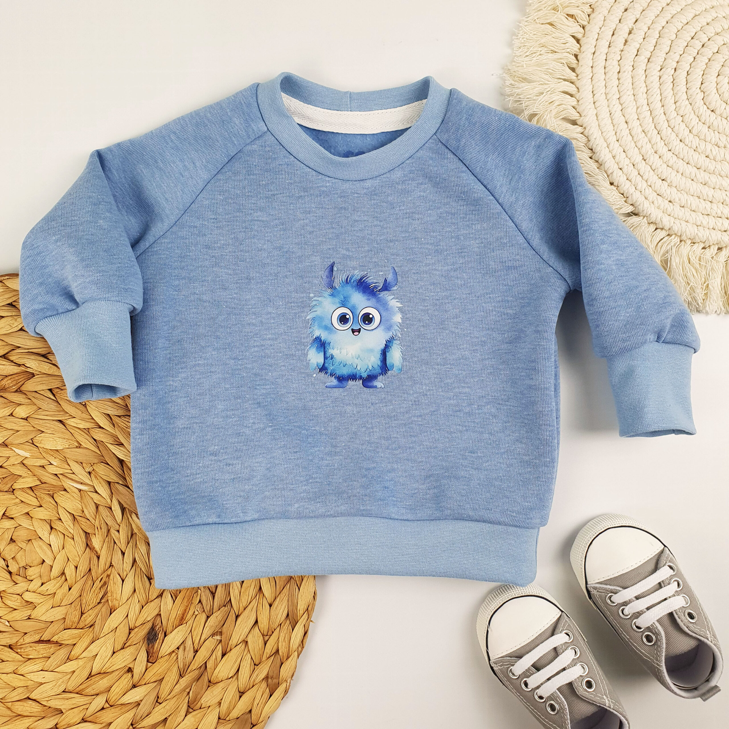 Babyset Monster blau Gr. 62 - 116 – Bild 3