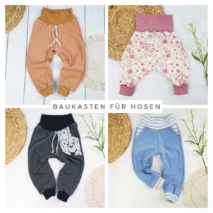 Hose mit Taschen Gr. 62 - 134 (Stoff nach Wunsch)