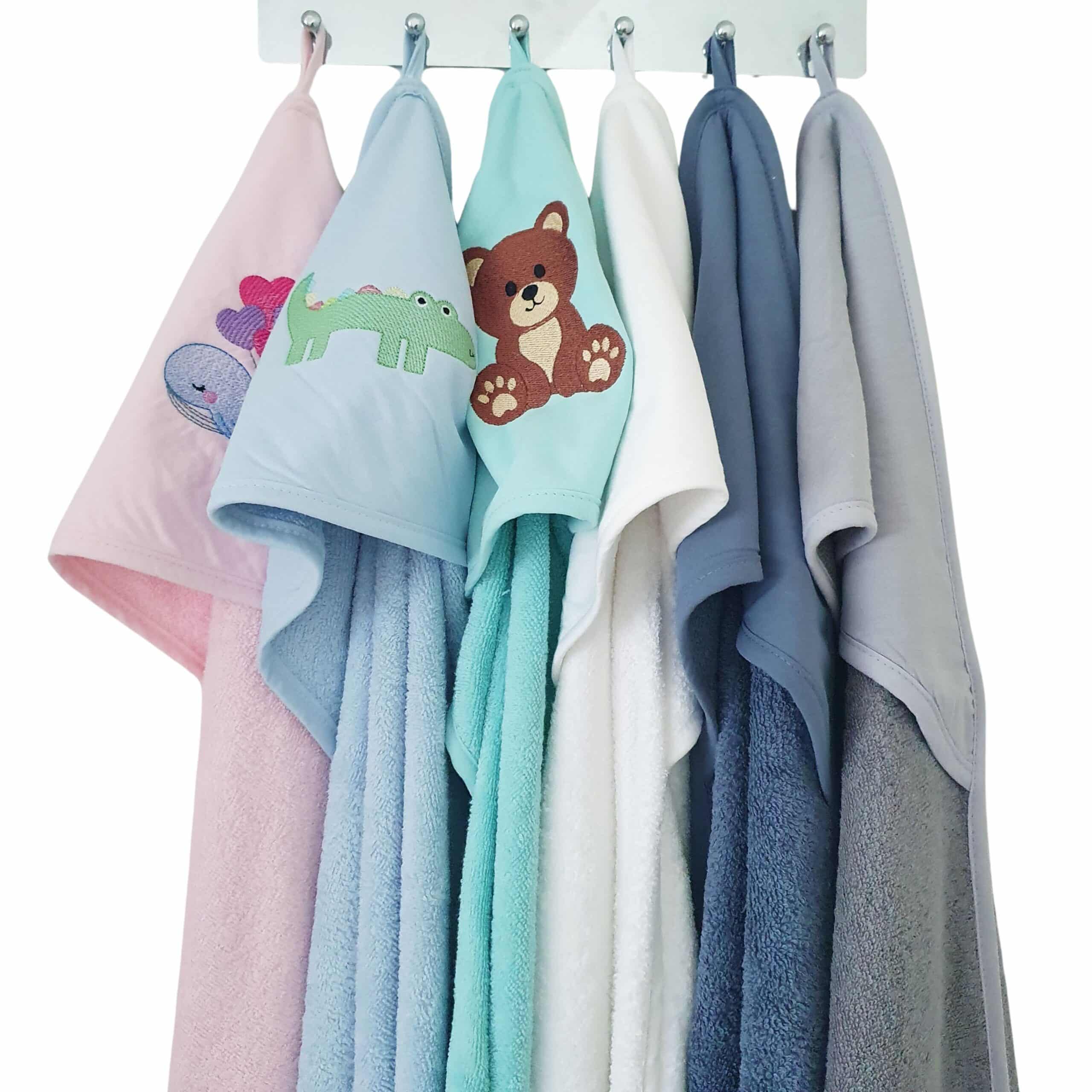Kapuzenhandtuch / Babybadetuch Elefant – Bild 9
