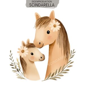 Bügelbild Pferde