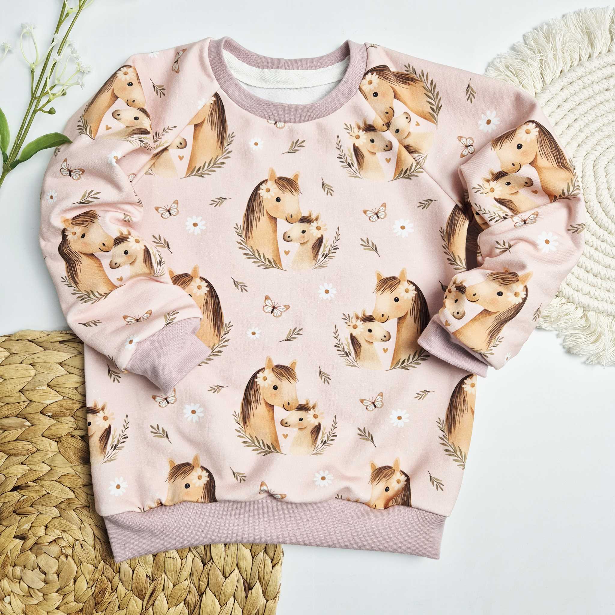 Raglan Sweater Gr. 56 - 134 (Stoffwahl) – Bild 6