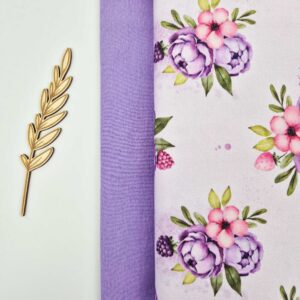 Stoffpaket Blumen lila