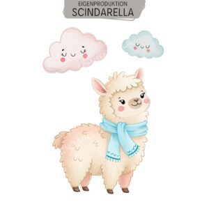 Bügelbild Lama