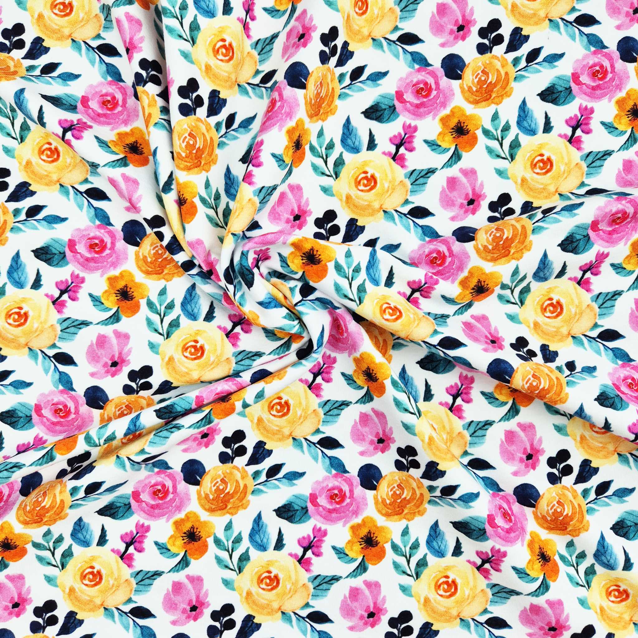 Jersey Rosen pinkgelb ab 0.5m – Bild 3