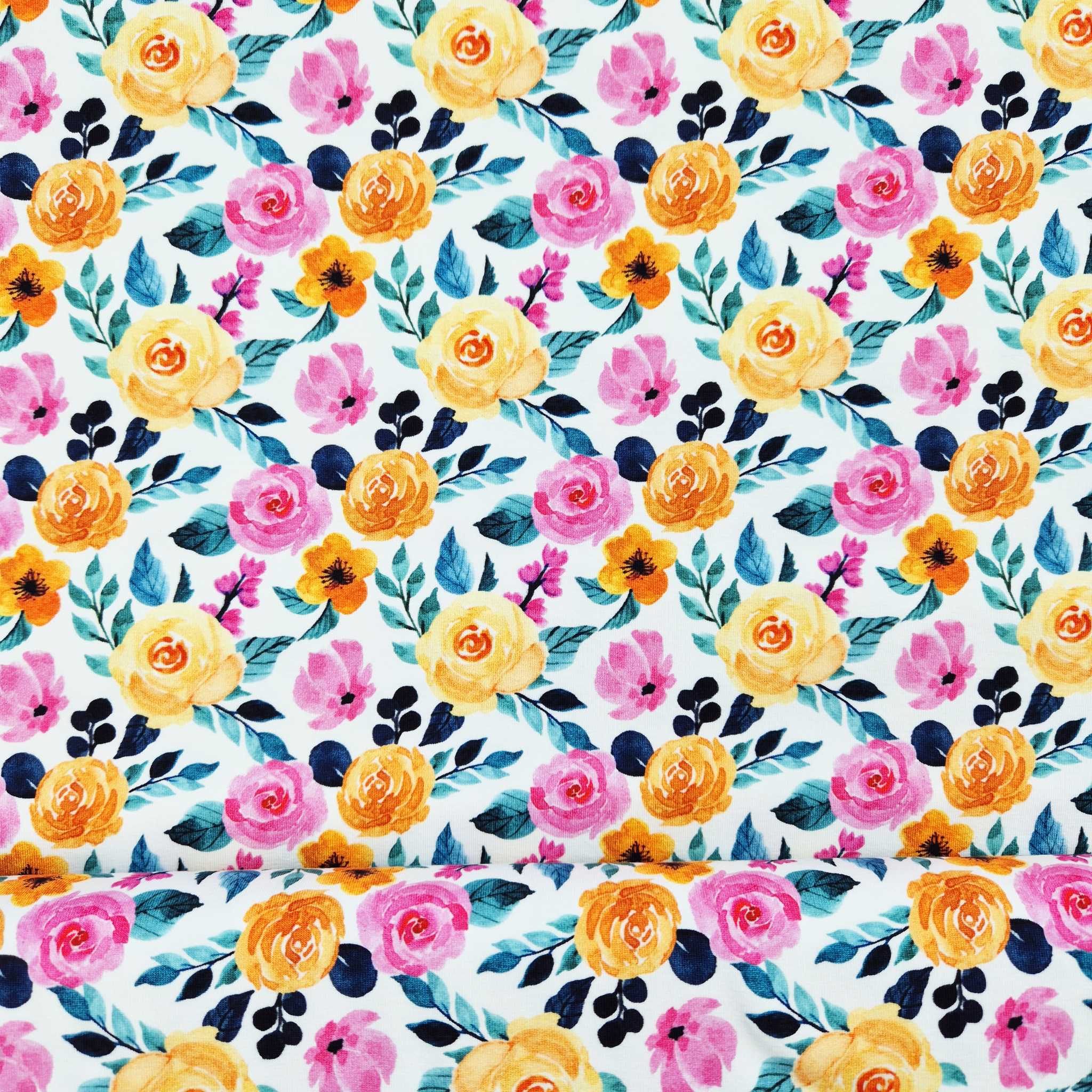 Jersey Rosen pinkgelb ab 0.5m – Bild 2